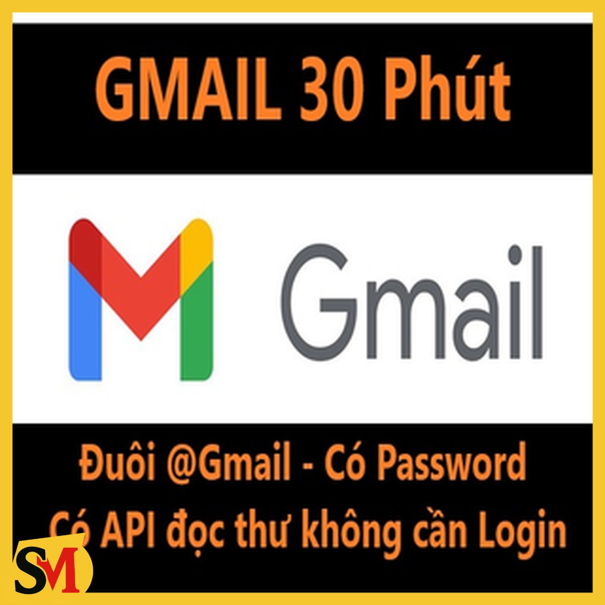 Gmail 30 Phút ✅ - Đuôi @gmail.com - API đọc thư ✅✅