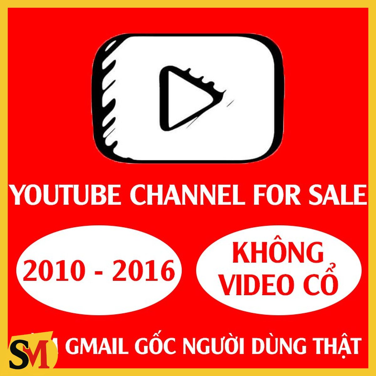 KÊNH YOUTUBE 2010 - 2016 KHÔNG VIDEO CỔ -GMAIL GỐC